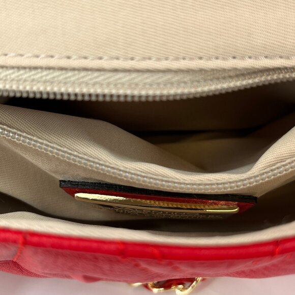 Valentino by Mario Valentino Poisson Crossbody Red Quilted Leather Bag - Picture 7 of 16